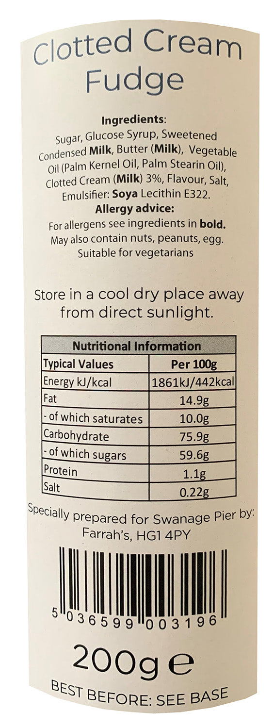 Clotted Cream Fudge – 200g Tube