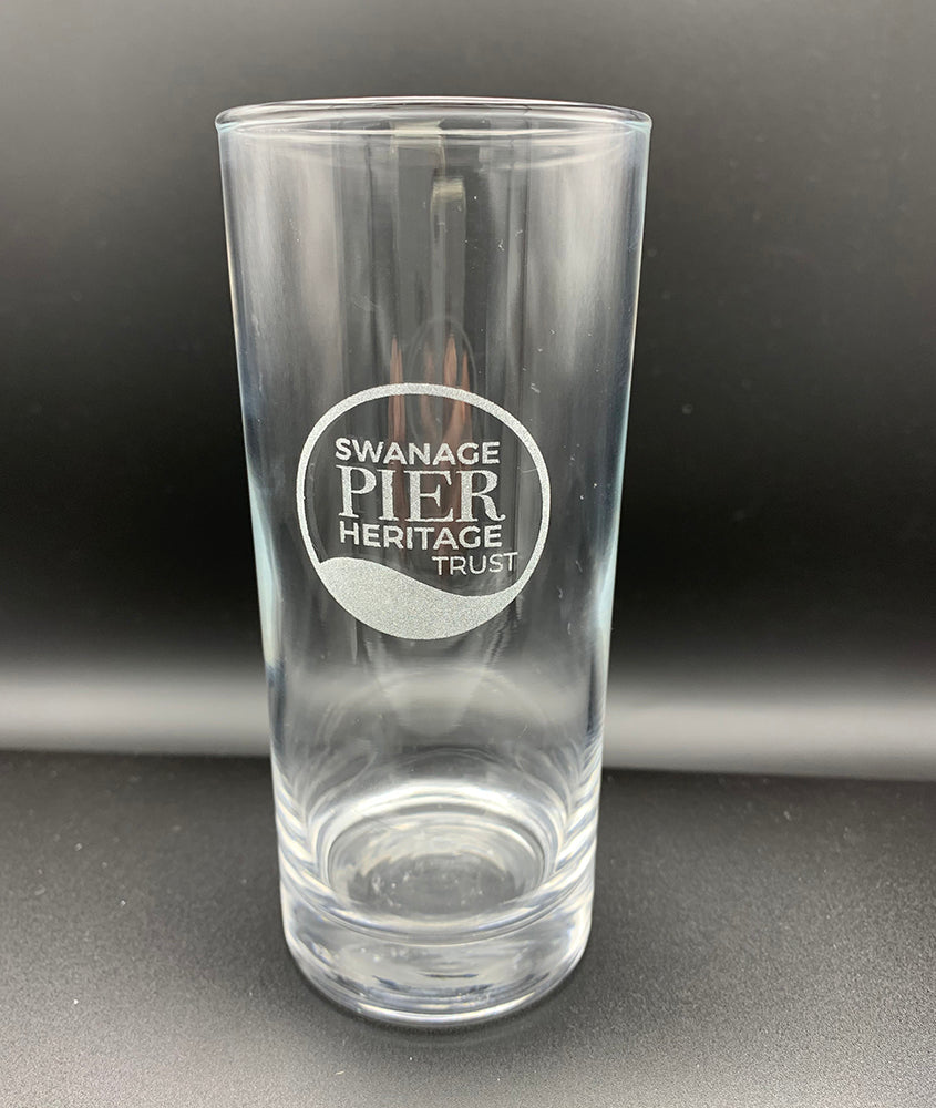 Swanage Pier Heritage Etched Highball Glass