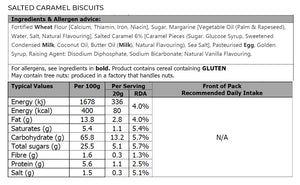 Salted Caramel Biscuits – 200g Tube
